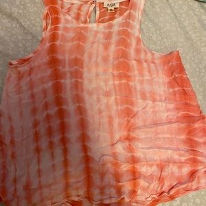 pink and white ANA blouse